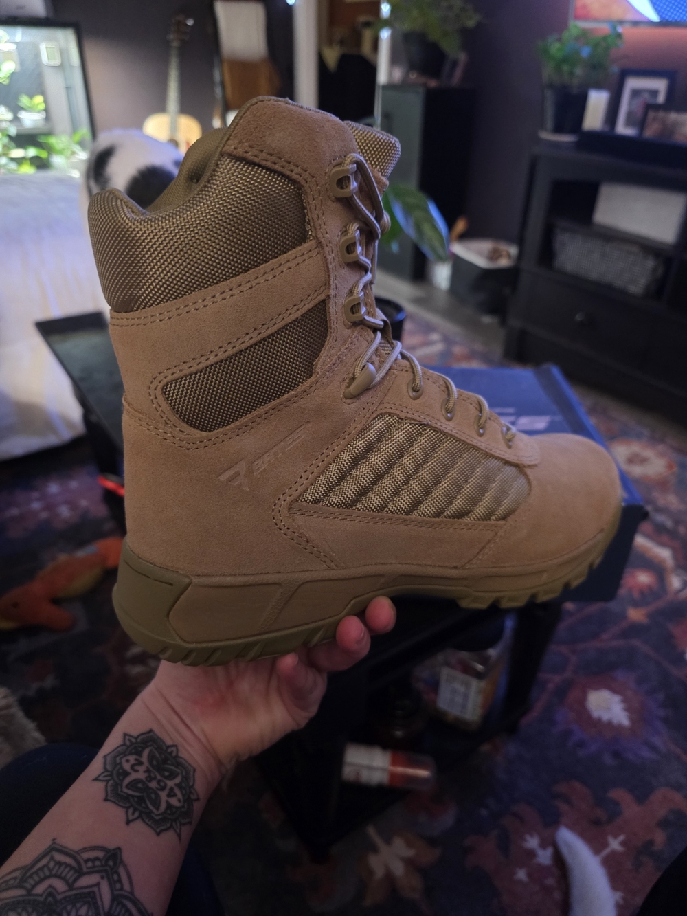 Bates Tactical Men's Desert Combat Boots - Coyote Brown